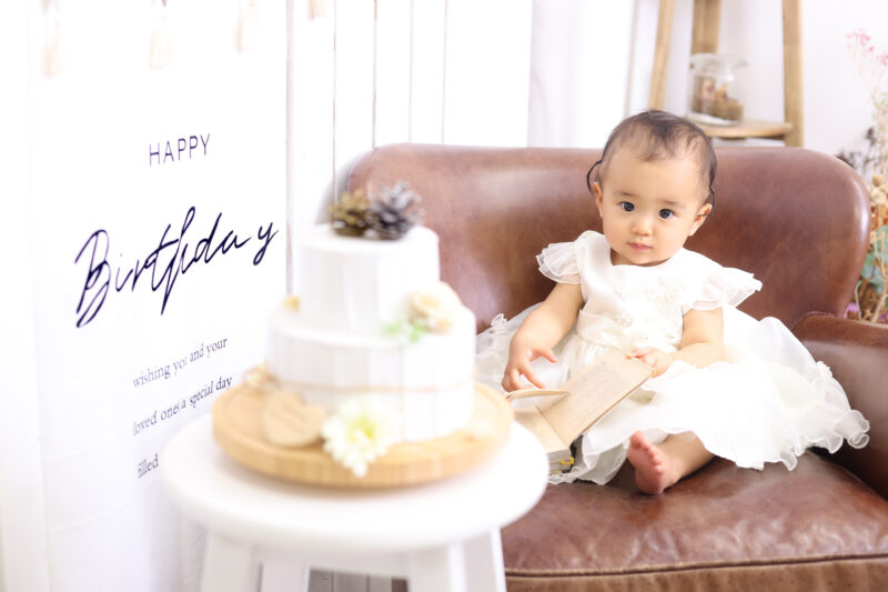 仙台の1歳バースデーフォト｜完全貸切写真館で撮る誕生日記念